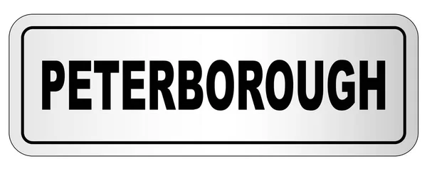 Tabliczce znamionowej Peterborough City — Wektor stockowy