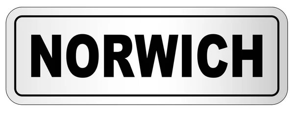 Tabliczce znamionowej Norwich City — Wektor stockowy