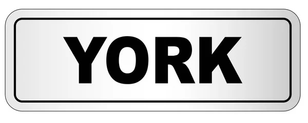 Наименование города Йорка — стоковый вектор