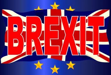 Brexit Birliği Jack AB bayrağı üzerinde