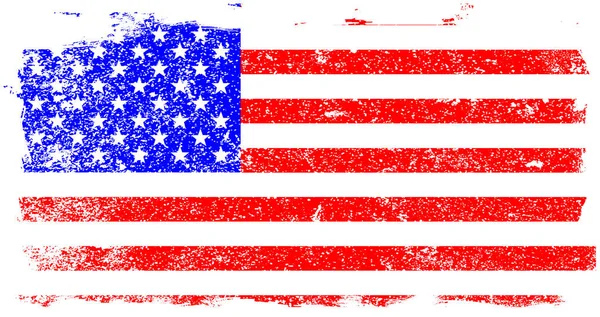 Stars And Stripes Grunge — Stock Vector