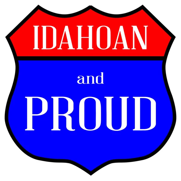 Idahoan y orgulloso — Vector de stock