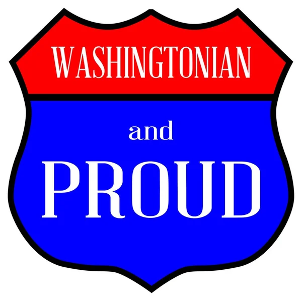 Washingtoniano y orgulloso — Vector de stock