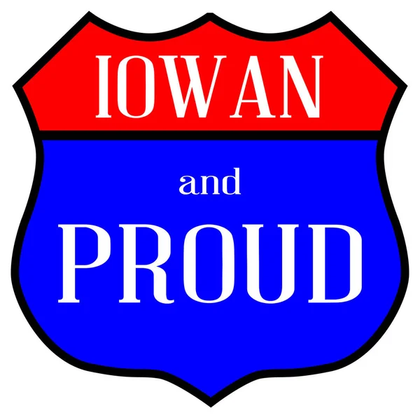 Iowan And Proud — Stock Vector