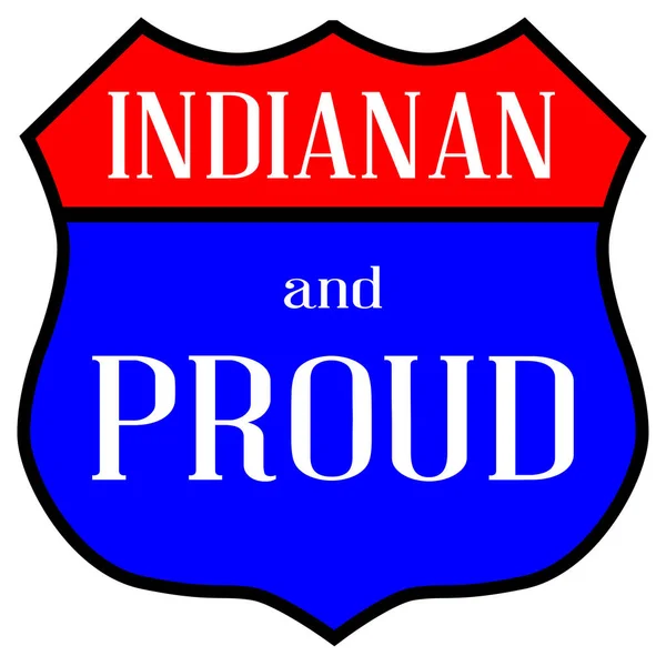Indianan ve gurur — Stok Vektör