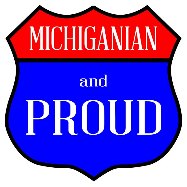 Michiganian ve gurur — Stok Vektör