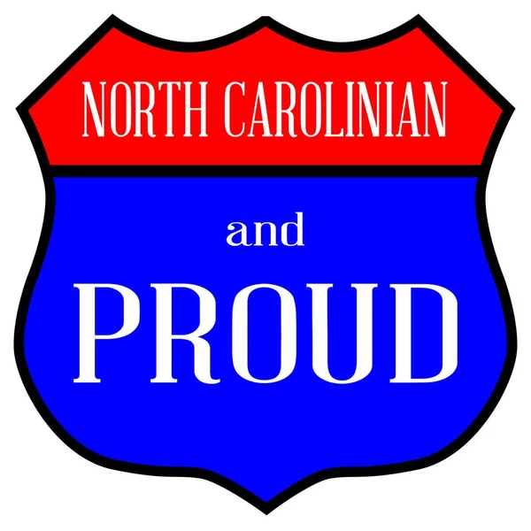 Norte Caroliniano e orgulhoso — Vetor de Stock