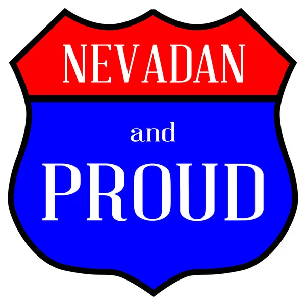 Nevadan ve gurur — Stok Vektör