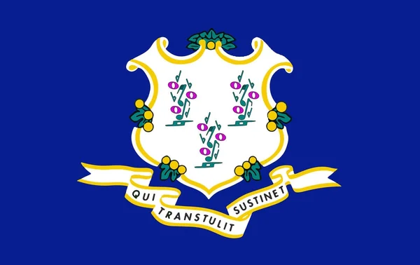 Мюзикл державний прапор Коннектикуту — стоковий вектор