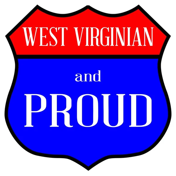 Batı Virginian ve gurur — Stok Vektör