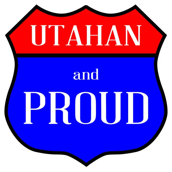 Utahan e orgoglioso — Vettoriale Stock