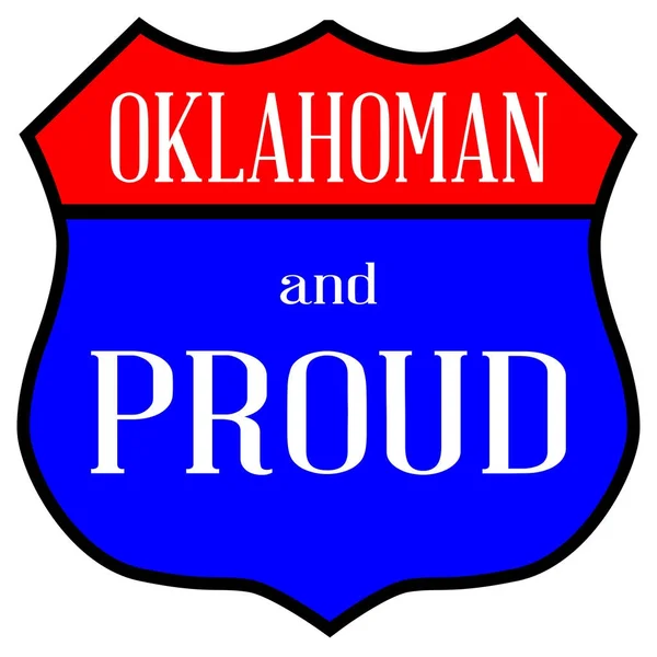 Oklahoman ve gurur — Stok Vektör