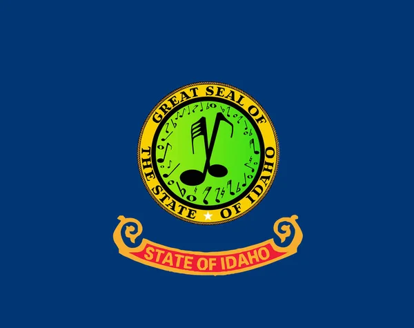 Vlajka státu Idaho muzikál — Stockový vektor