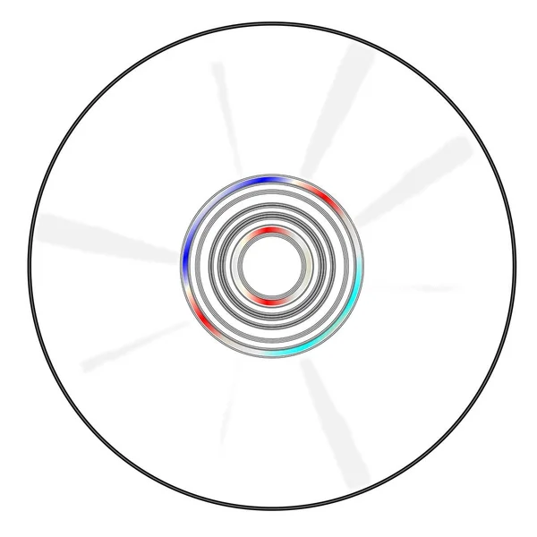 Disco de CD en blanco — Vector de stock