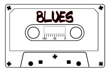 Blues müzik teyp kaseti