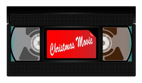 Vánoční film Video kazeta — Stockový vektor