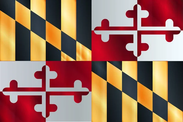 Drapeau de l'État du Maryland — Image vectorielle