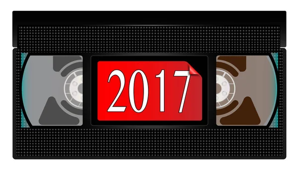 Videocassetta 2017 — Vettoriale Stock