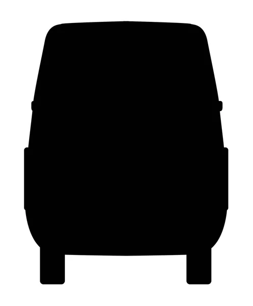 Petite silhouette arrière Van — Image vectorielle