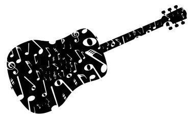 Nota akustik gitar