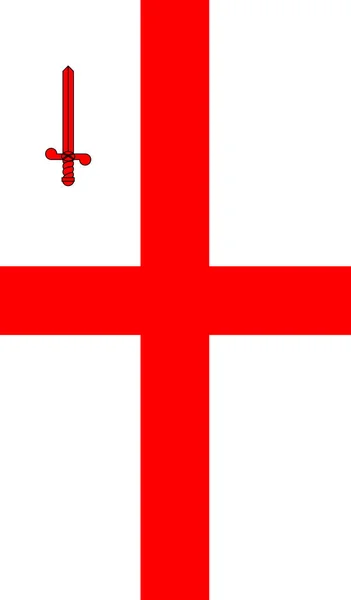 Bandiera della città di Londra — Vettoriale Stock
