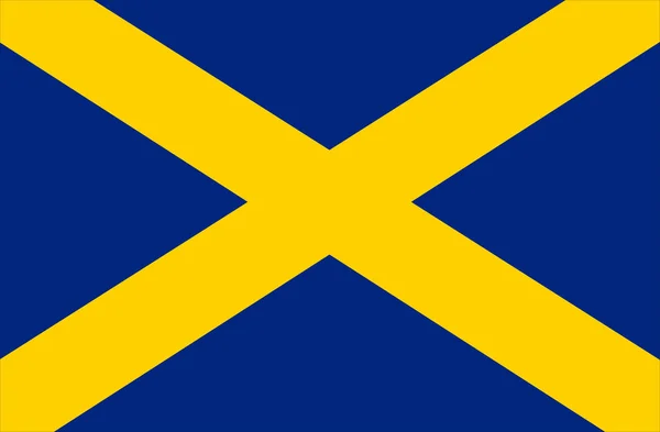 Vlajka anglického hrabství Mercia — Stockový vektor