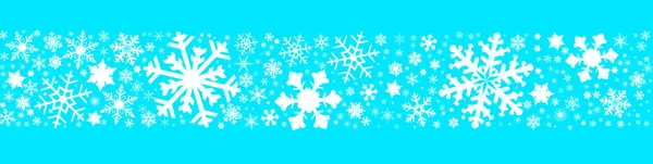 Snowflake Winter Banner — Stock Vector
