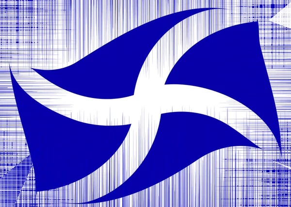 スコットランド国旗｜Heavy Grunge — ストックベクタ