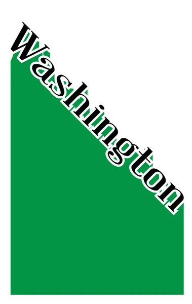 Tekst Washington Angled Shadow — Wektor stockowy