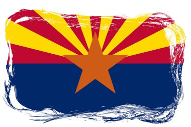 Arizona Eyaleti Bayrak Grunge