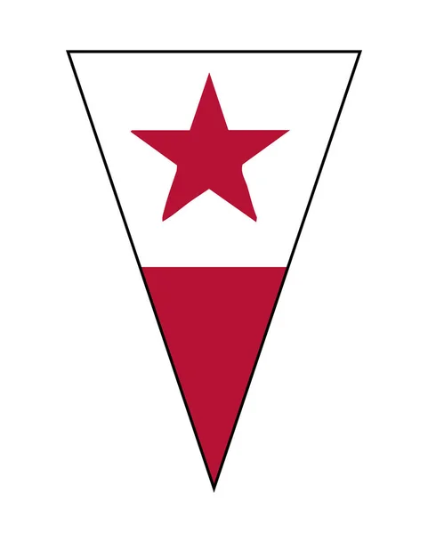 캘리포니아 주의 깃발을 삼각형으로 표시하다 — 스톡 벡터