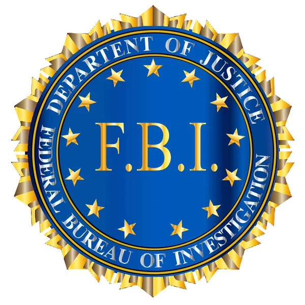 Selo da paródia do FBI — Vetor de Stock