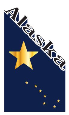 Alaska Açı Gölge Metni Bayraklı