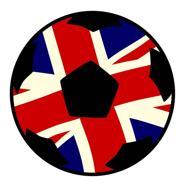 Football Royaume-Uni Union Jack Flag — Image vectorielle