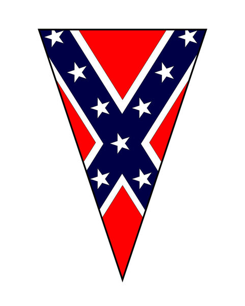Гражданская война Флаг Конфедерации как Бантинг треугольник
