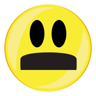 Deniz Aygırı Bıyığı Gülen Surat Düğmesi izole edildi