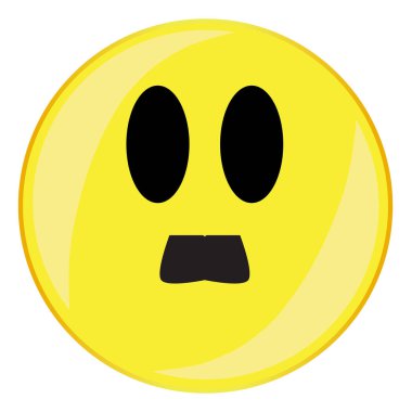 Diş fırçası bıyıklı, gülen yüz düğmesi izole edildi.