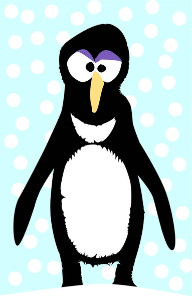 Personagem de desenho animado pinguim —  Vetores de Stock