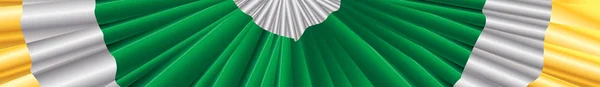 Banner de cinta de Irlanda verde y oro blanco — Archivo Imágenes Vectoriales