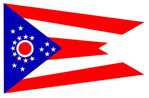 De staatsvlag van Ohio — Stockvector