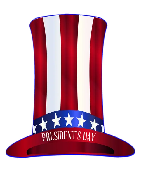 Presidents Day Uncle Sam's Tall Hat — Stock Vector