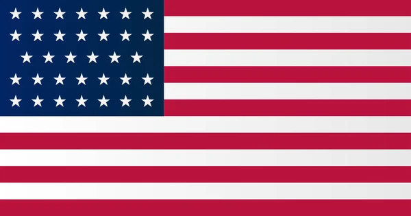 Union Side American Civil War Flag — Stockový vektor