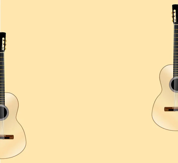 Spanish Acoustic Guitar Poster Background — стоковий вектор