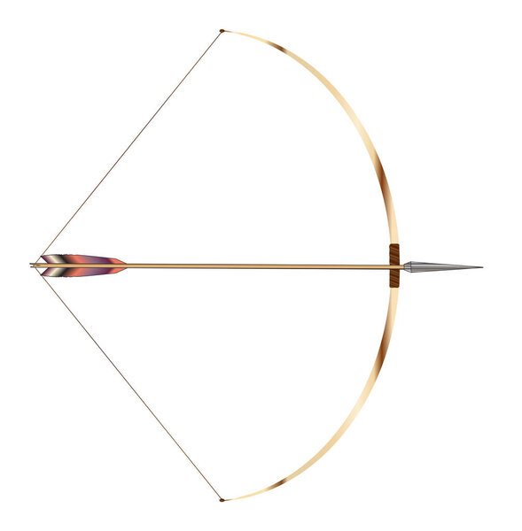 Drawn English Longbow