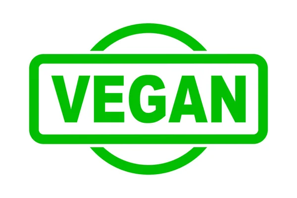 stock vector Vegan Green Rubber Stamp