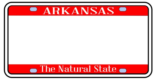 Blank Arkansas State License Plate ストックイラスト