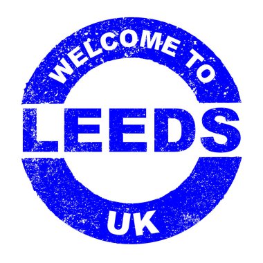 Rubber Ink Stamp Welcome To Leeds UK