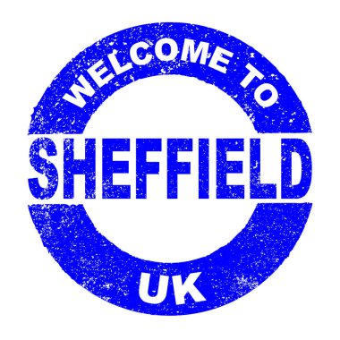 Rubber Ink Stamp Welcome To Sheffield UK
