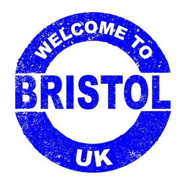 Rubber Ink Stamp Welcome To Bristol UK