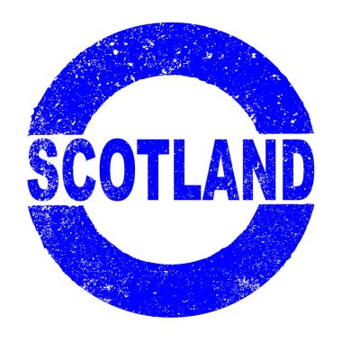 Rubber Ink Stamp With The Text Scotland